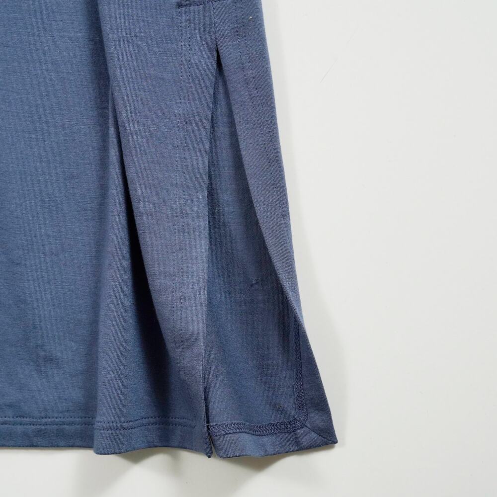 Eileen Fisher blue Lightweight Viscose Jersey Dress Round Neck S/P Made in USA - Picture 5 of 8